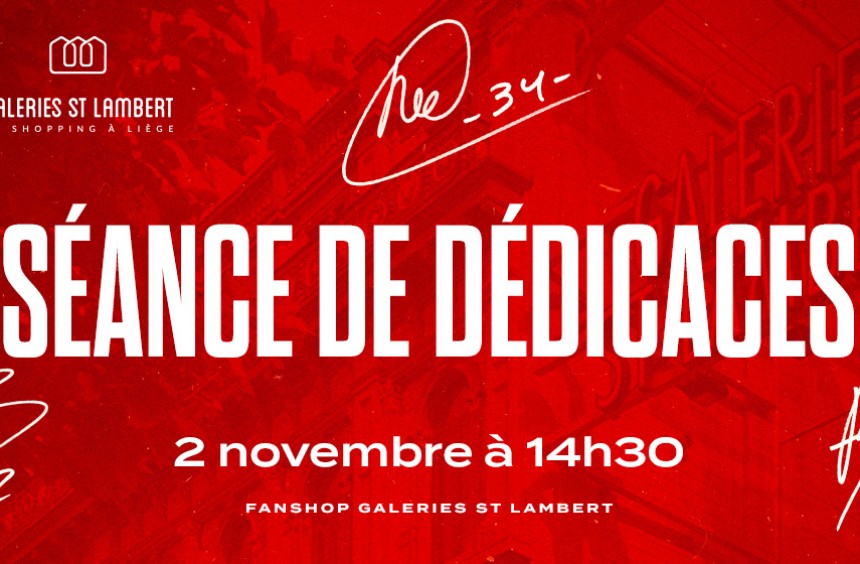 Séance de dédicaces aux Galeries Saint-Lambert le 2/11